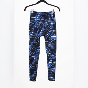 KDEER Palm Springs blue leaf yoga pants
